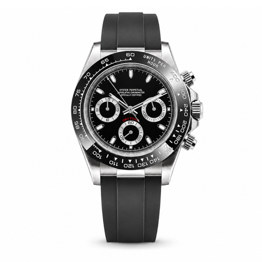 Daytona Black & Silver Oysterflex