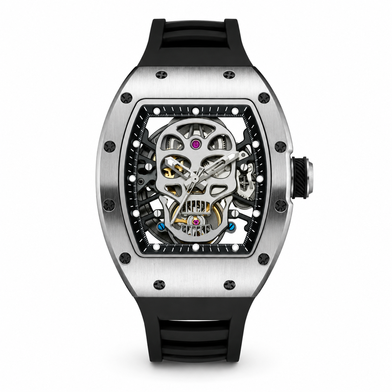 Silver-Black Skull