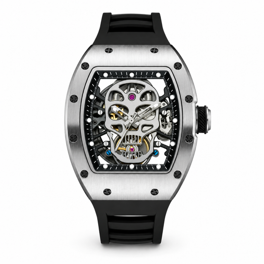 Silver-Black Skull