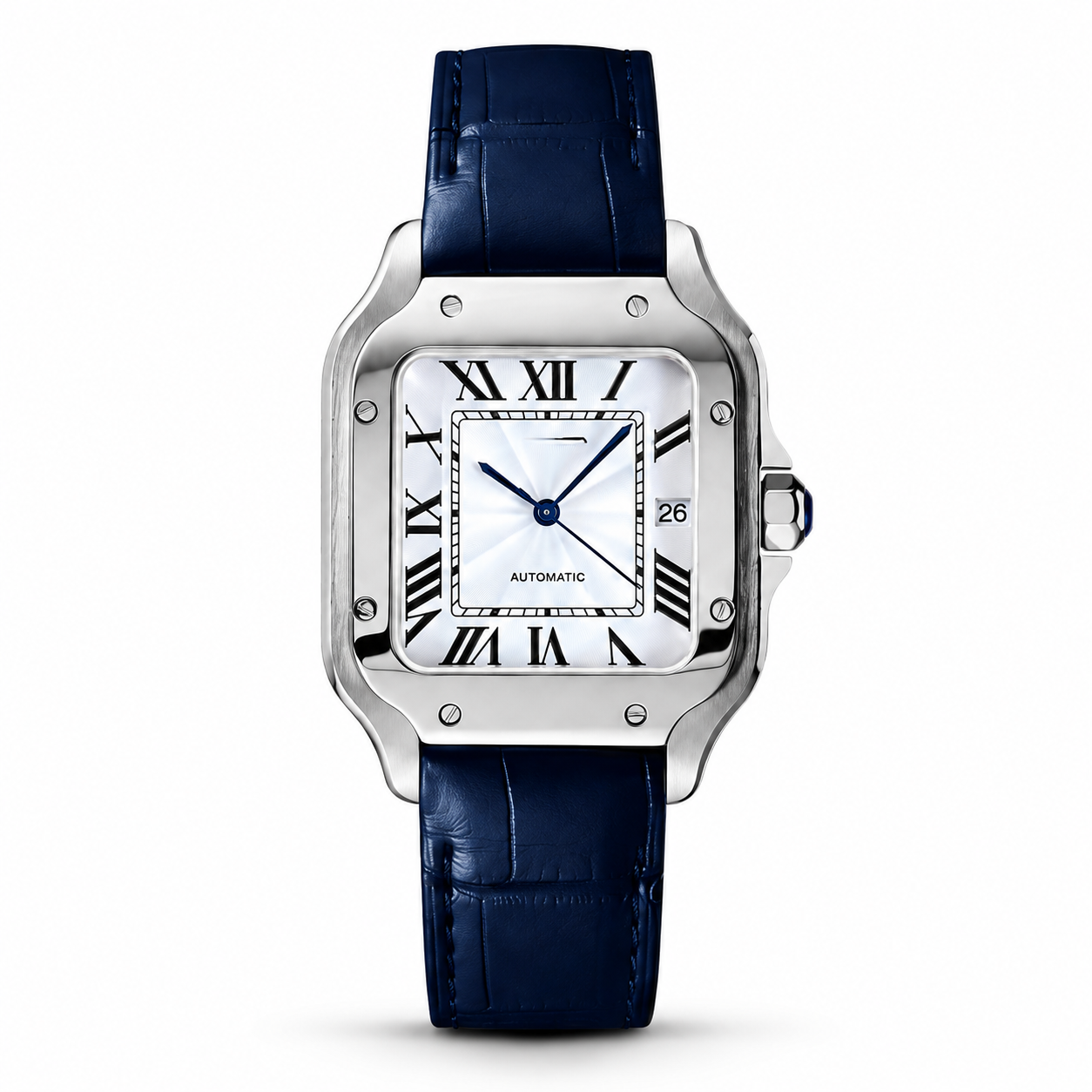 Santos White Blue Leather